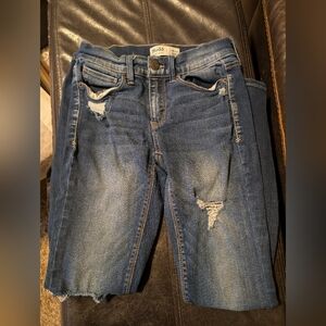 Mudd Distressed Blue Boyfriend Jeans Size 1